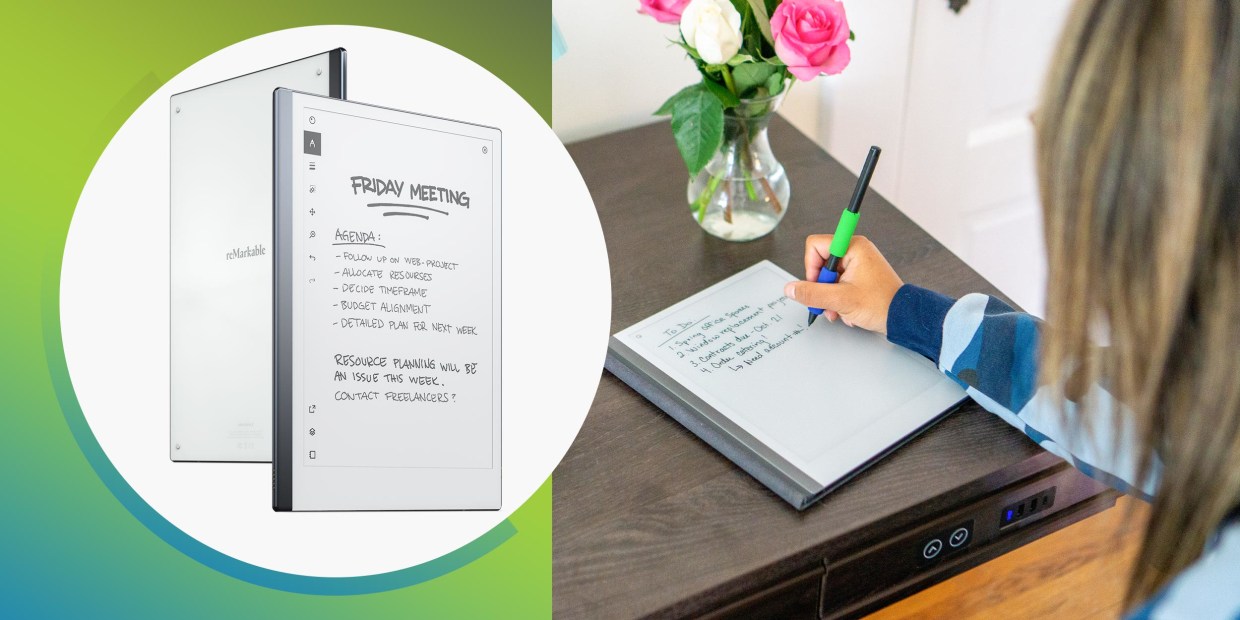 The reMarkable 2 Writing Tablet makes taking notes easy