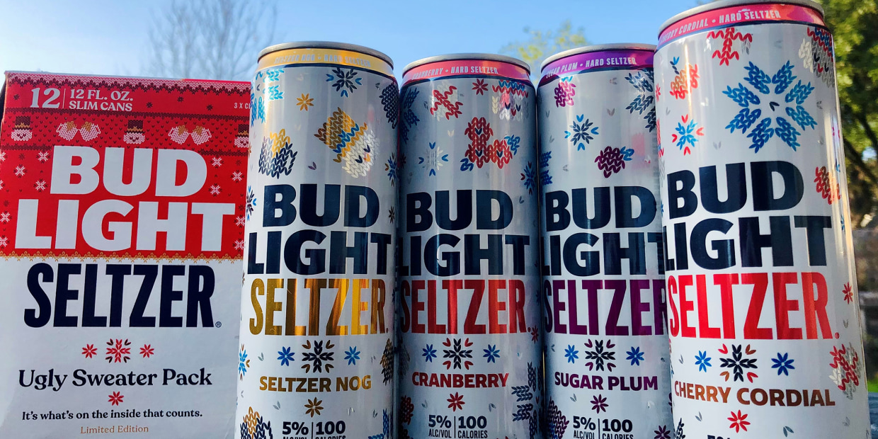 We Tried Bud Light s Ugly Sweater Pack of Hard Seltzers