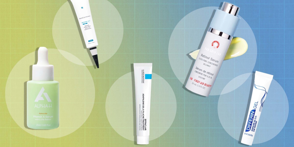 11 retinol and retinoid products for acne,