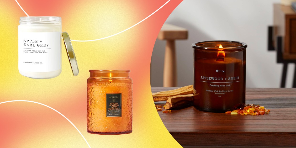 The Best Fall Candles - Honey Apple Butter Candle - Crackling wood