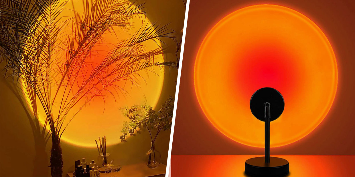 Where to find the sunset projection lamps seen on TikTok