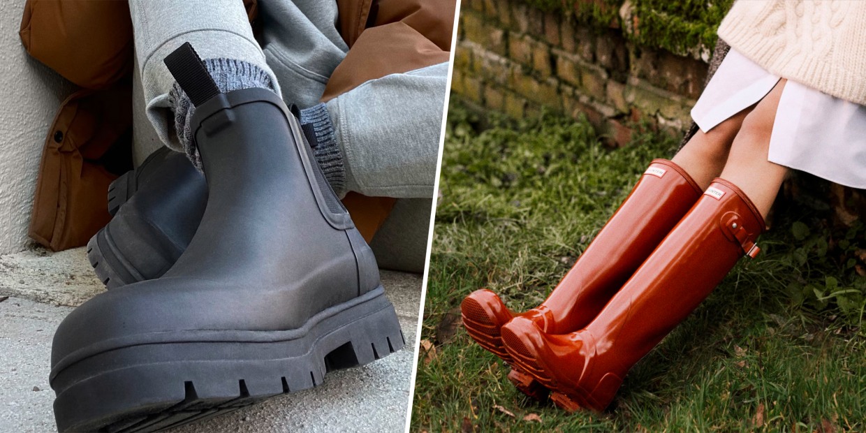 Womens Mens Short Leg Rainy Wellies Wellington Rain Boots Waterproof Shoes  Warm