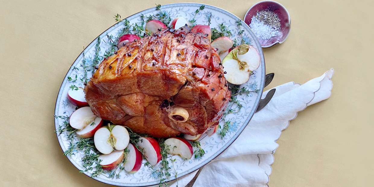 Cider Glazed Baked Holiday Ham Recipe