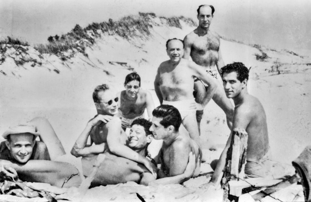 vintage gay men swimming