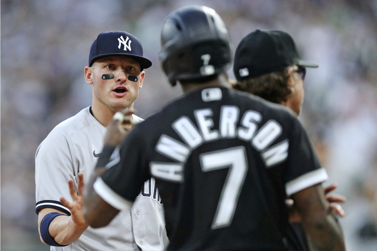 Yankees, White Sox benches clear after Josh Donaldson calls Tim Anderson  'Jackie' Robinson