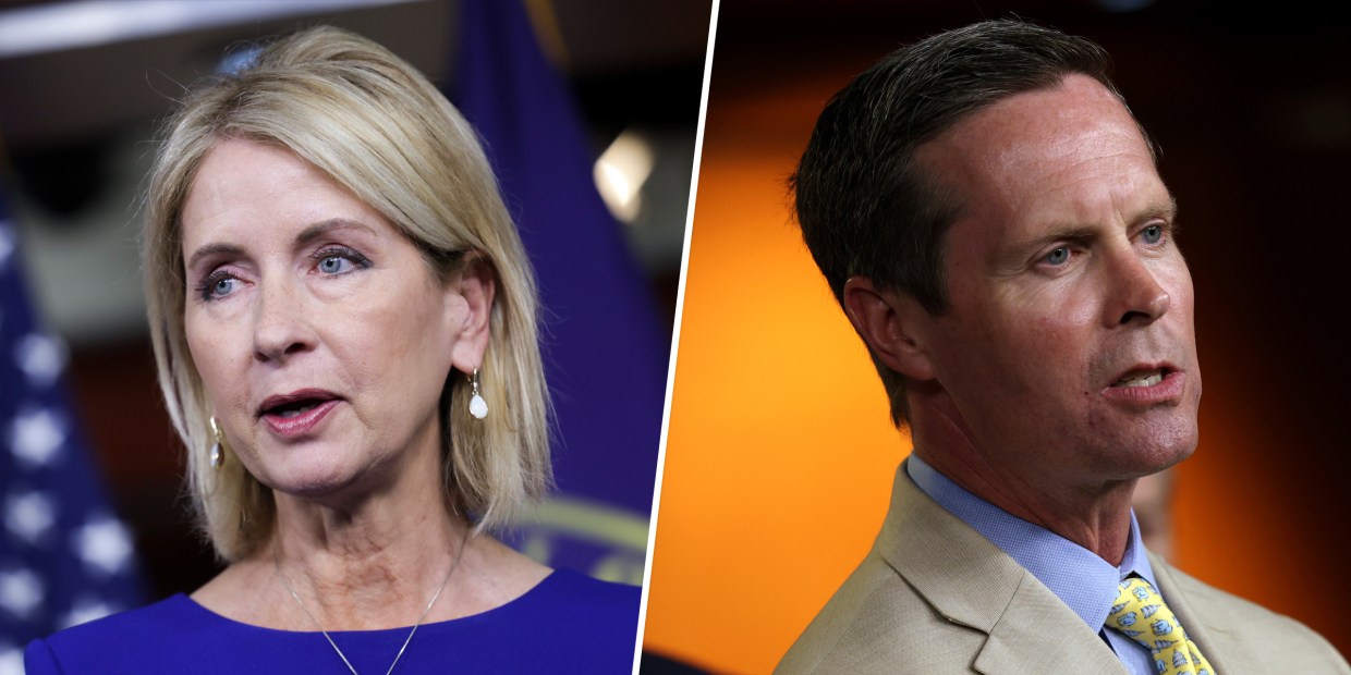 Rep. Mary Miller and Rep. Rodney Davis.