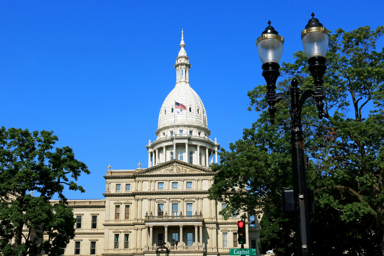 Michigan State Capitol Building in Lansing