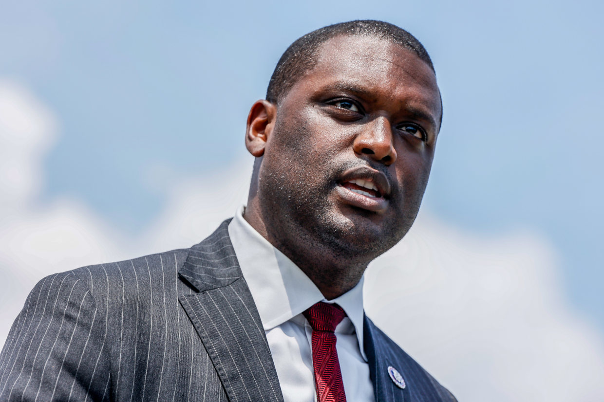 Rep. Mondaire Jones, D-N.Y., speaks in Washington on July 18, 2022.