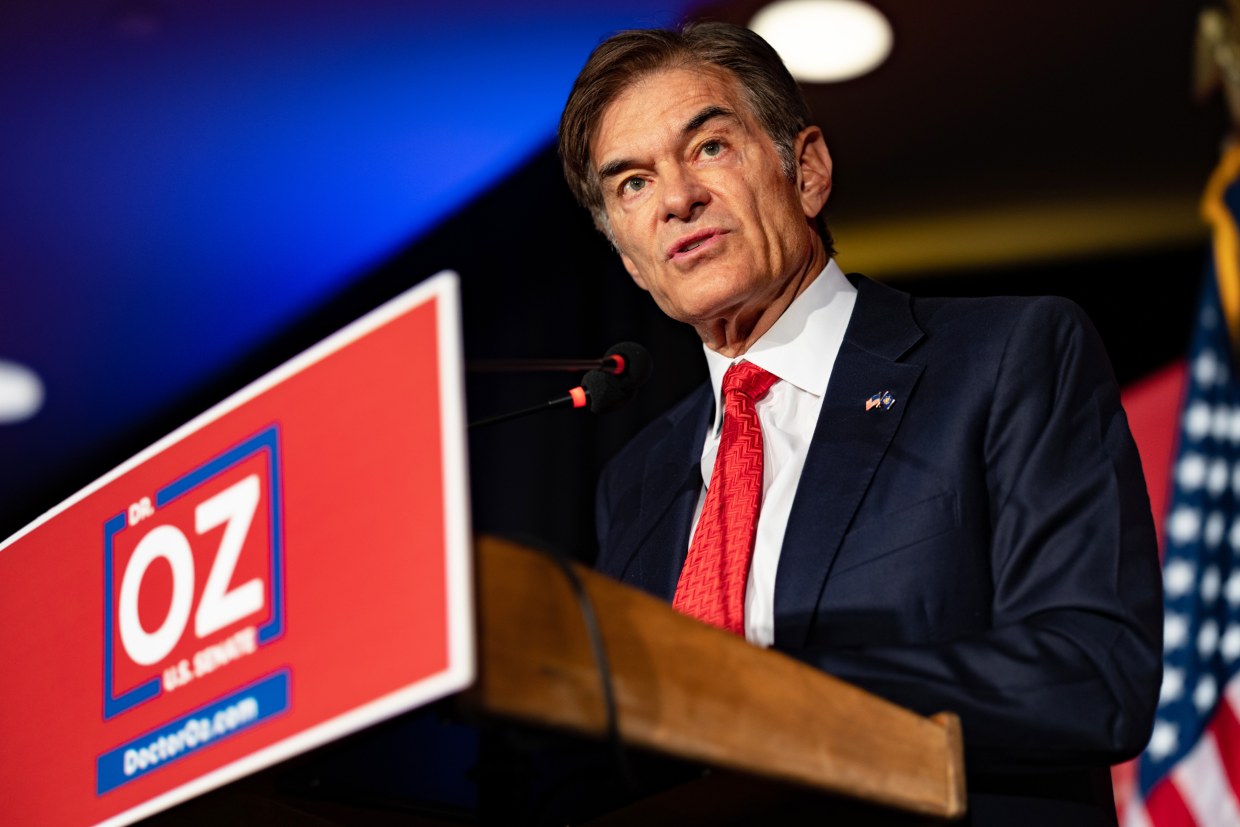 Republican Senate Candidate Mehmet Oz Holds Campaign Event