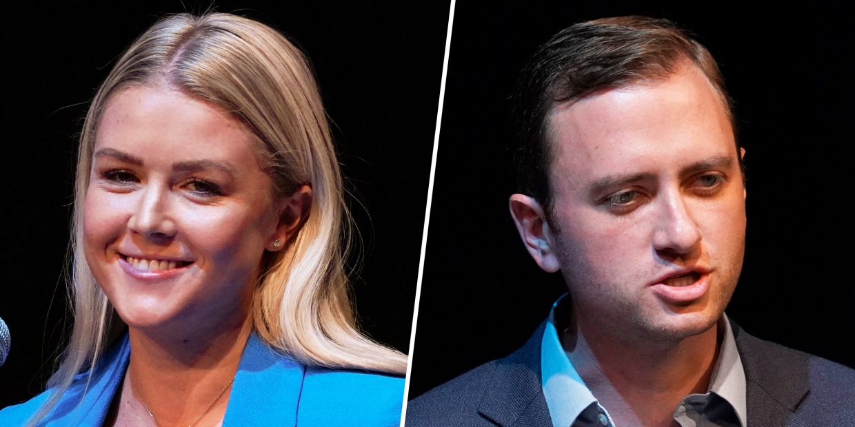 Karoline Leavitt and Matt Mowers