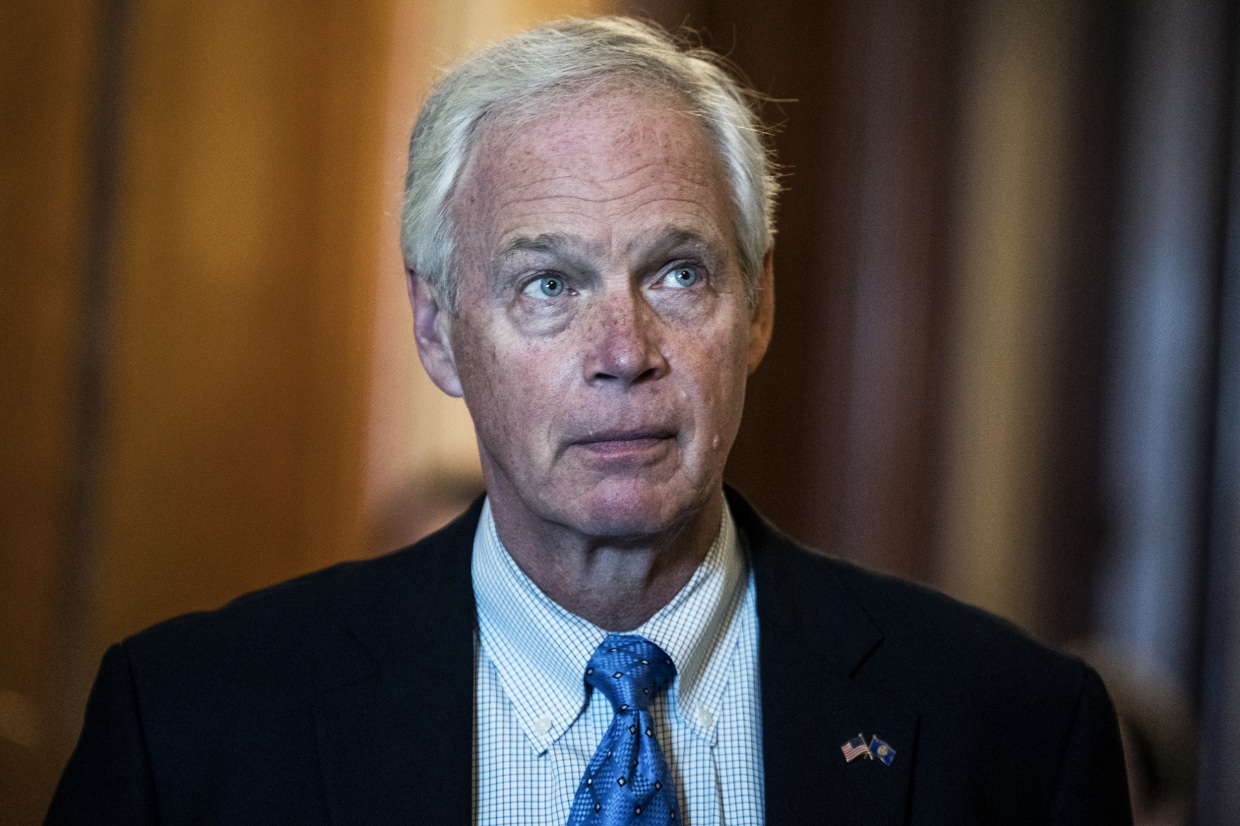 Sen. Ron Johnson, R-Wis., at the Capitol on Aug. 4, 2022.