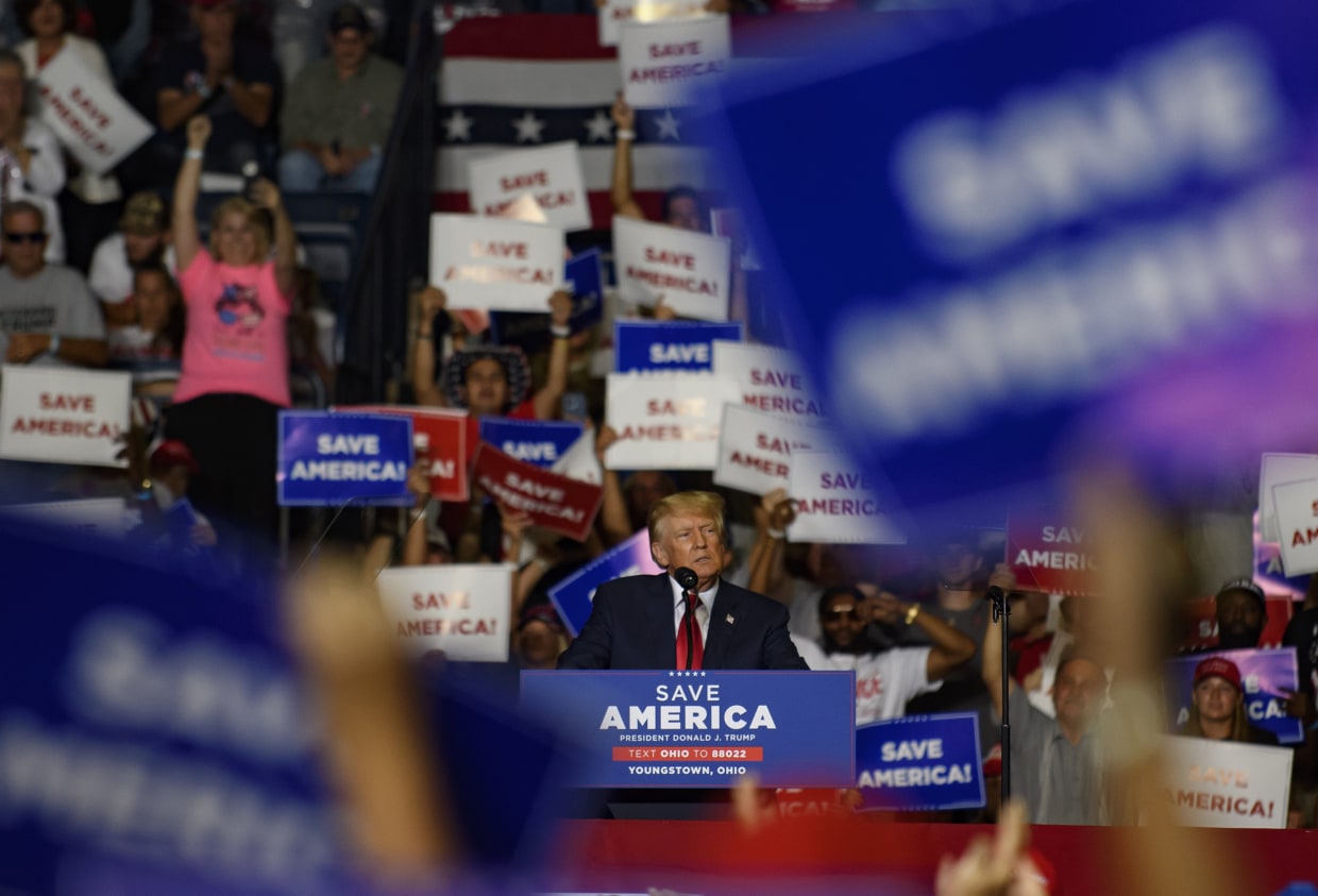 Image: Donald Trump Holds Rally With Ohio Candidates In Youngstown