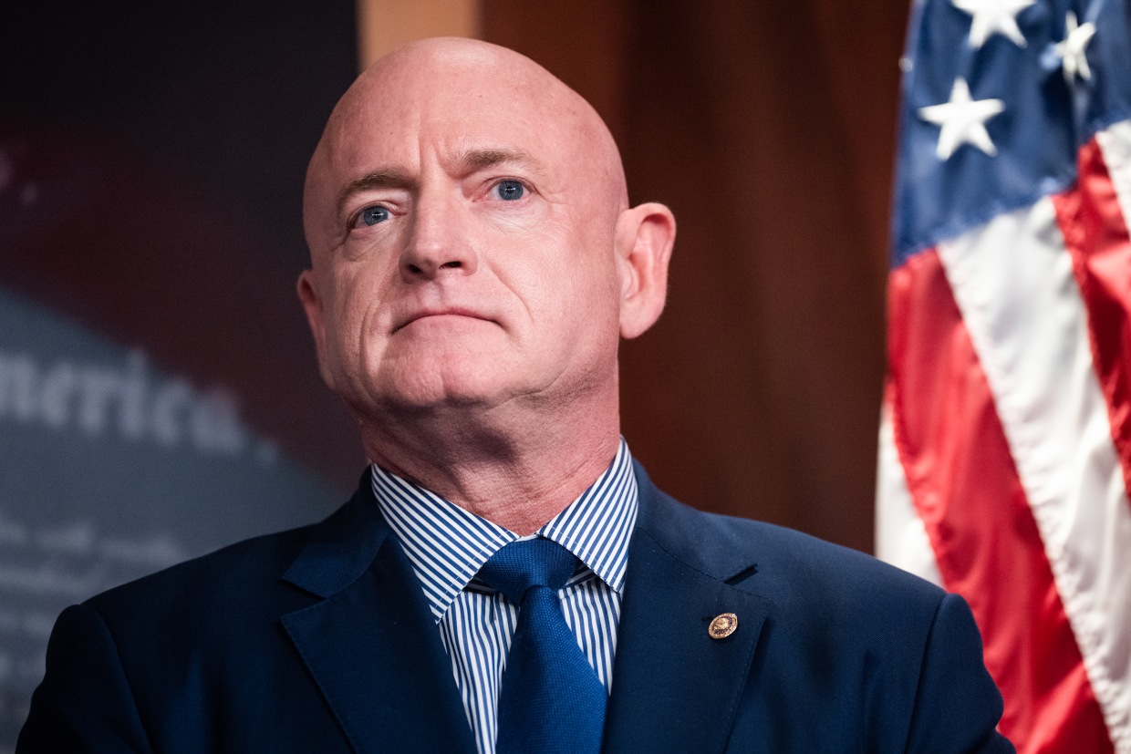 Sen. Mark Kelly, D-Ariz., at the Capitol on July 26, 2022.