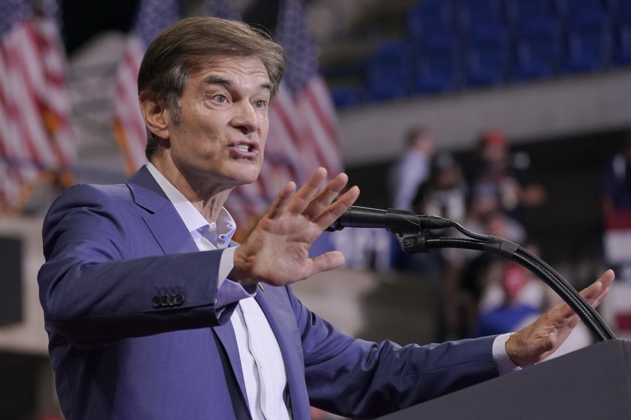 Republican Senate candidate Mehmet Oz