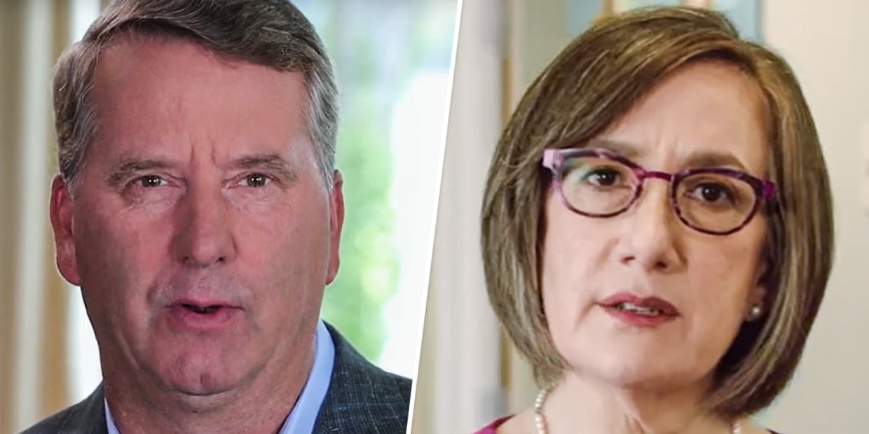 Republican Mike Erickson. and Democrat Andrea Salinas.