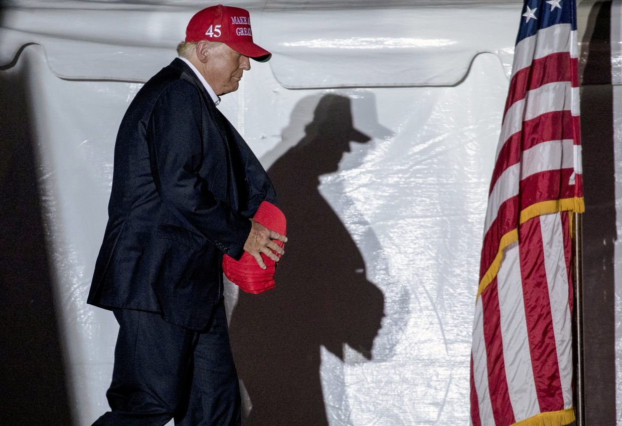 Former President Donald Trump at a rally on Oct. 22, 2022, in Robstown, Texas.