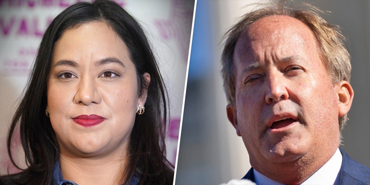 Rochelle Garza and Ken Paxton.