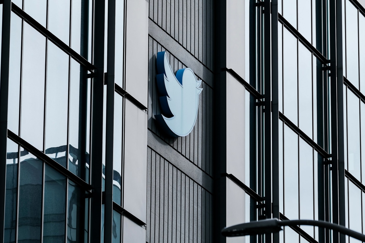 Twitter's headquarters in San Francisco on Nov. 4, 2022.