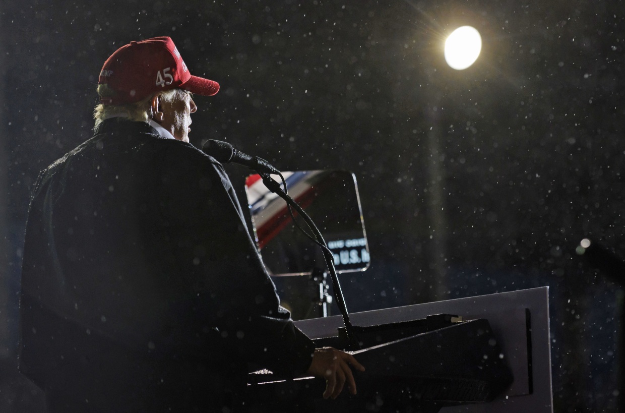Former President Donald Trump speaks on May 6, 2022 in Greensburg, Pa.
