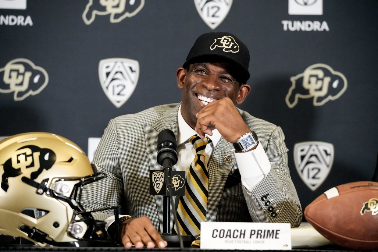 Deion Sanders, head football coach at the University of Colorado, is the  hero African Americans want right now