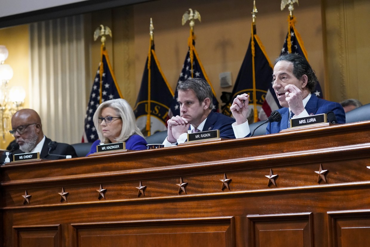 Rep. Jamie Raskin, D-Md., speaks during a Jan. 6 attack committee hearing on Dec. 19, 2022.