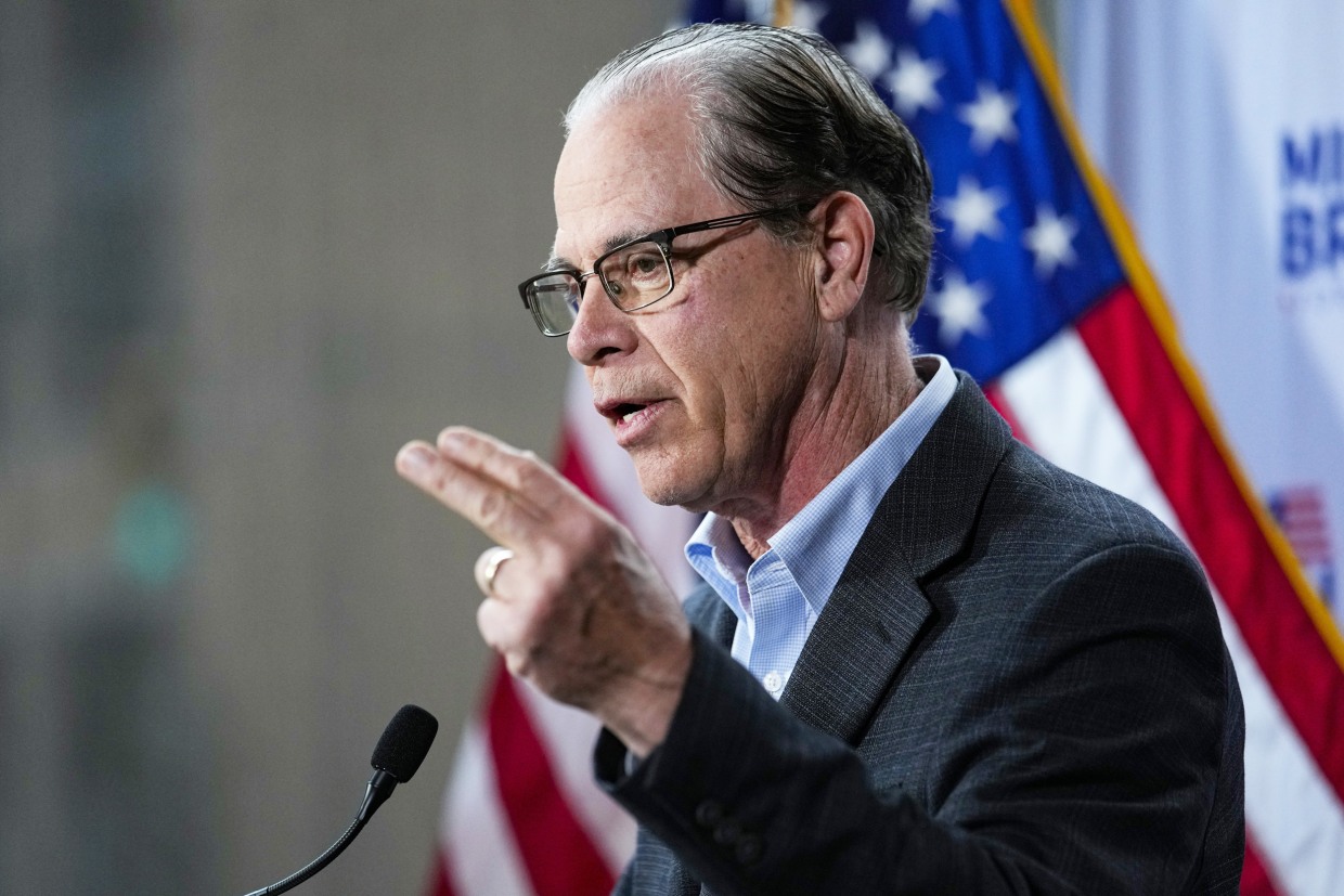 Sen. Mike Braun announces in Indianapolis