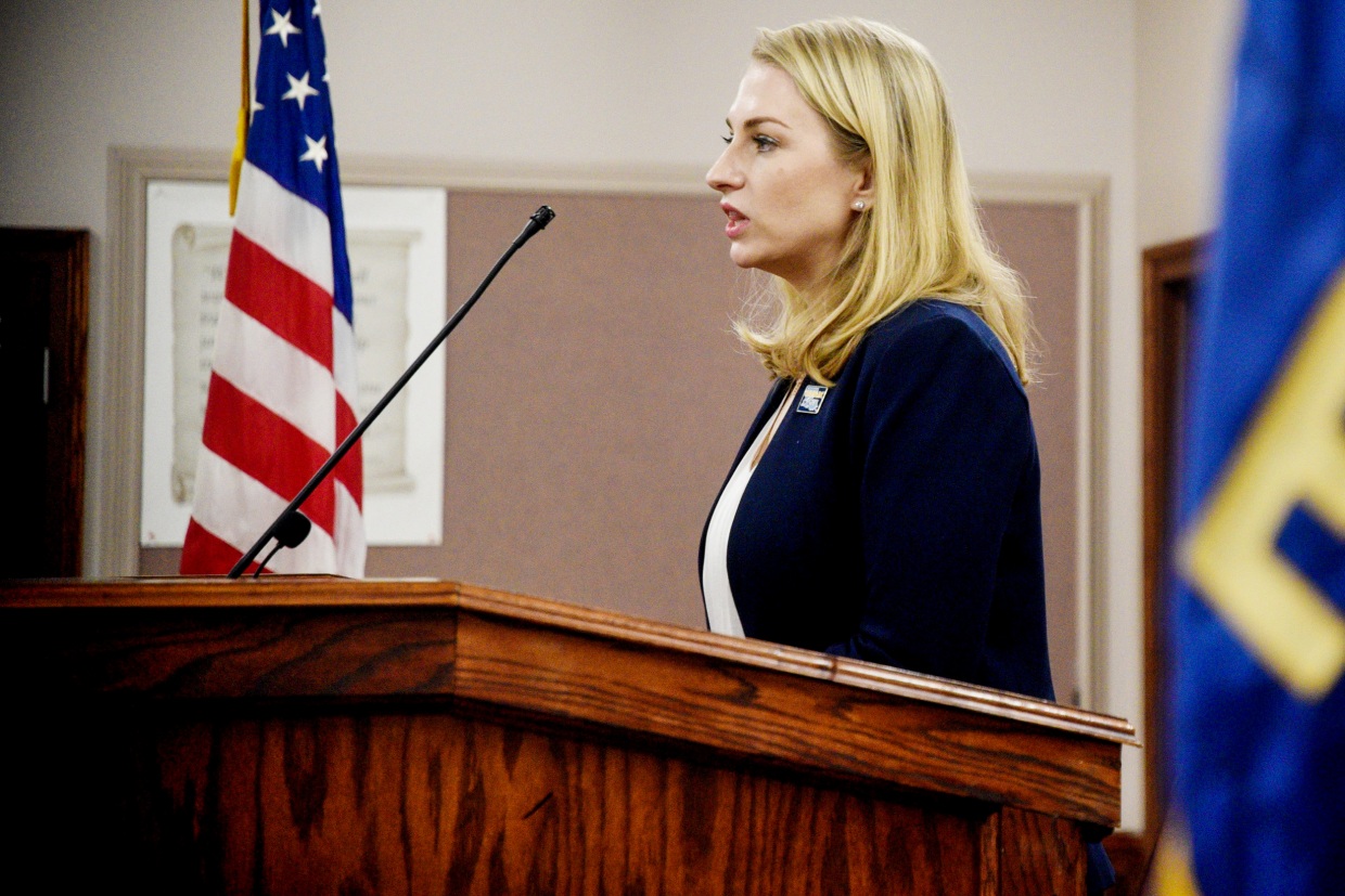 Katie Bernhardt, Louisiana Democratic Party chairperson, in Shreveport, La., on March 1, 2021.