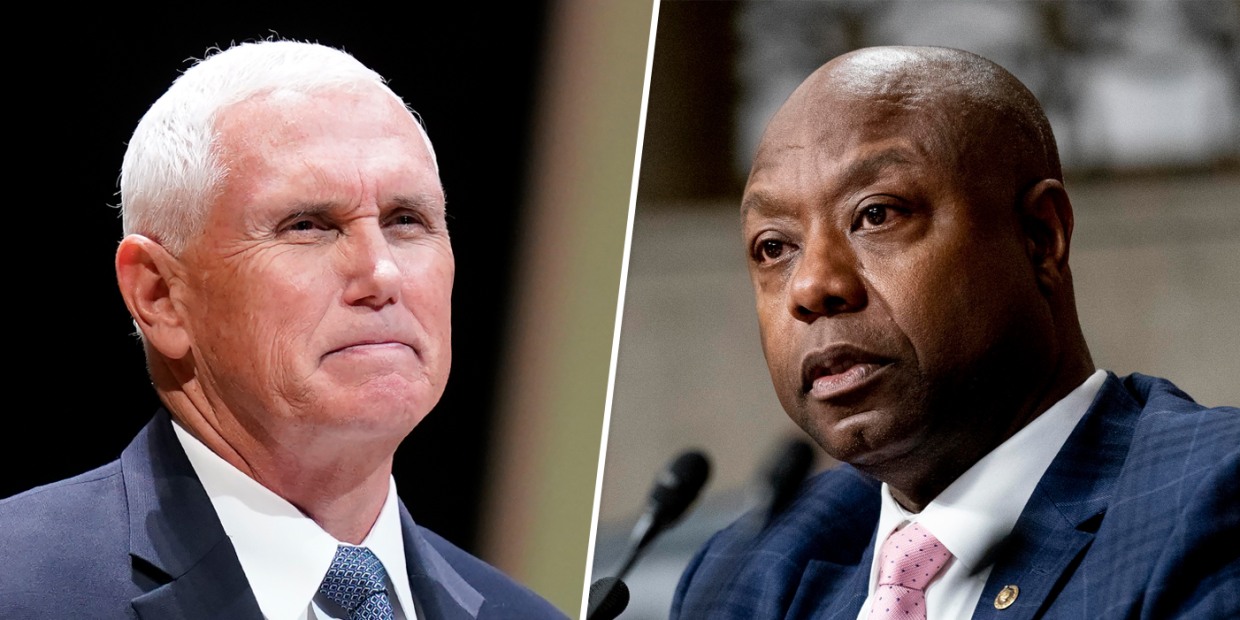 Mike Pence and Tim Scott.
