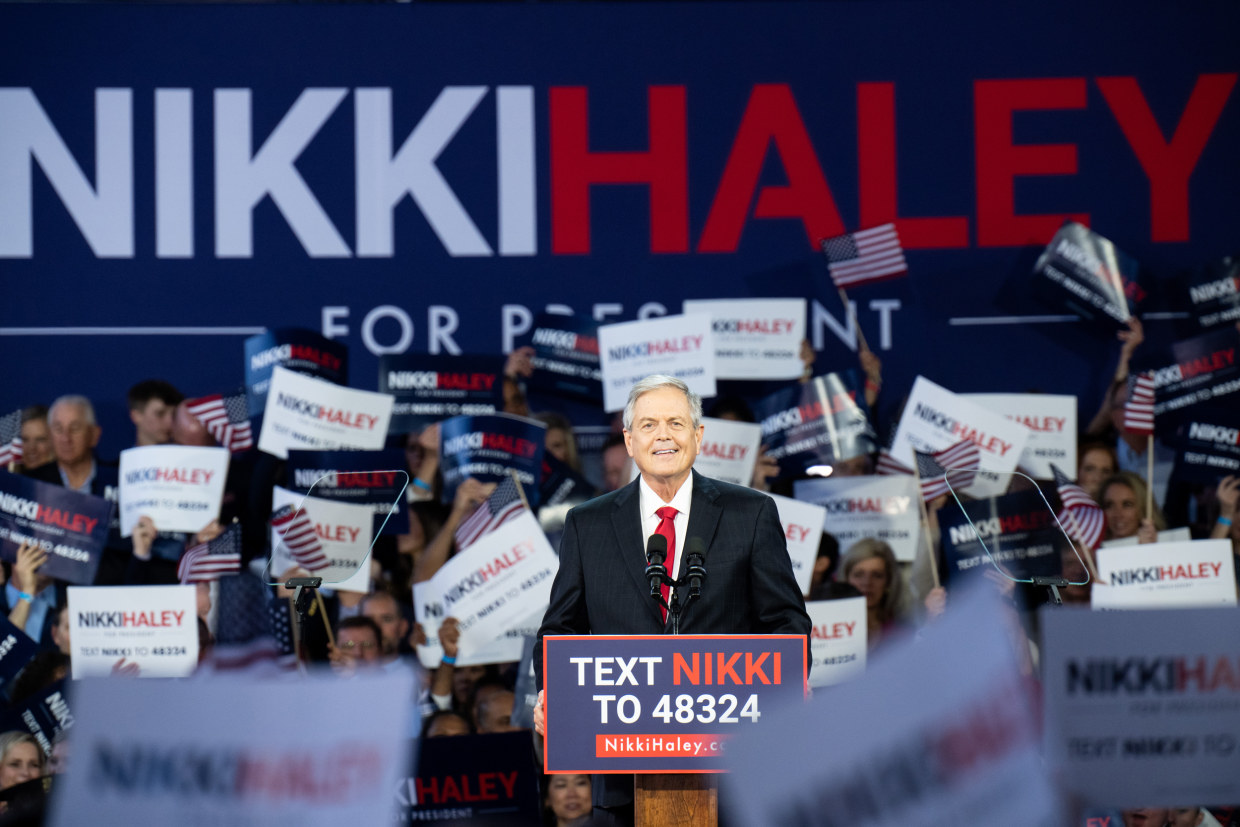 Ralph Norman introduces Nikki Haley in Charleston, S.C.,
