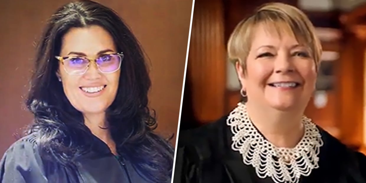 Judges Jennifer Doro and Janet Protasiewicz.