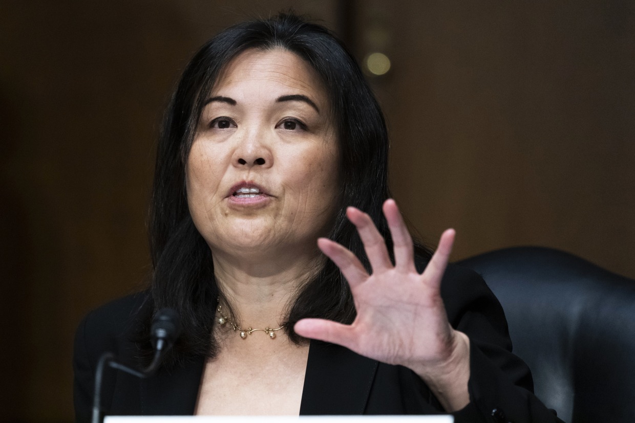 Julie Su speaks during a hearing of the Senate Health, Education, Labor and Pensions Committee in Washington, D.C.
