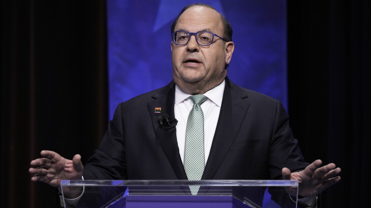 Mayoral candidate Allan Domb, takes part in a Democratic primary debate