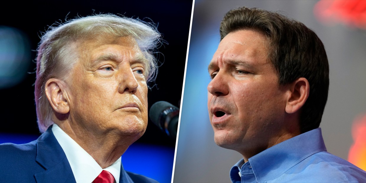 Former President Donald Trump and Florida Gov. Ron Desantis.