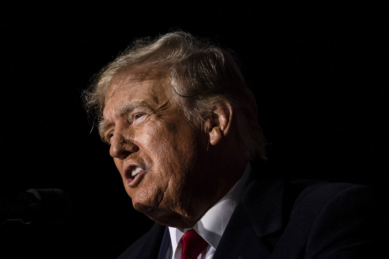 Former President Donald Trump in Vandalia, Ohio, on Nov. 7, 2022.