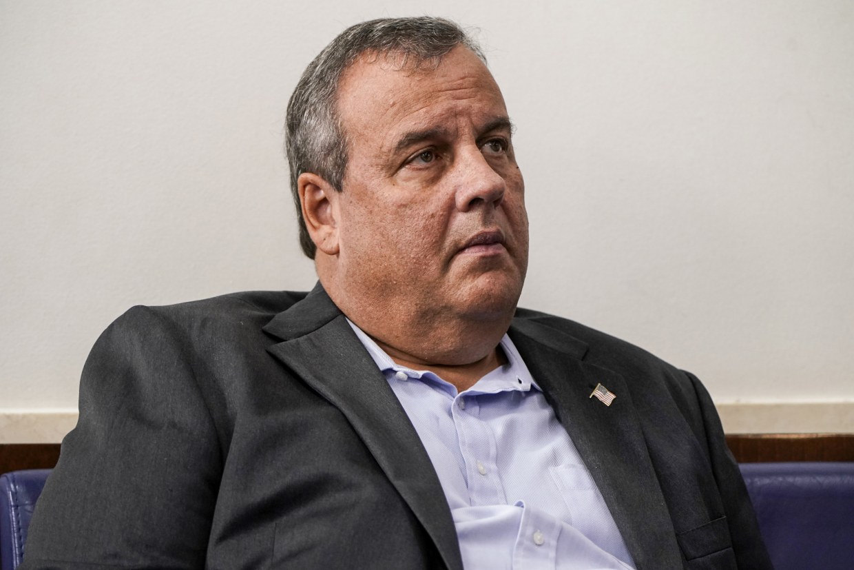Former N.J. Gov. Chris Christie at the White House on Sept. 27, 2020.