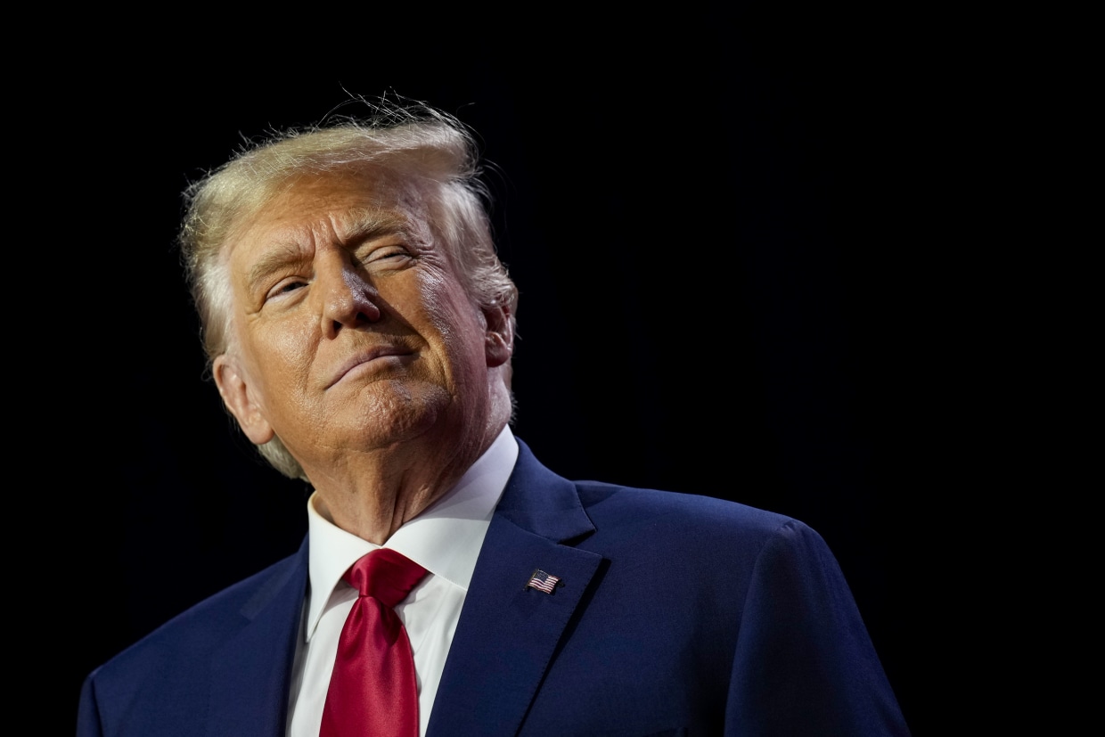 Republican presidential candidate former President Donald Trump in Washington on June 24, 2023.