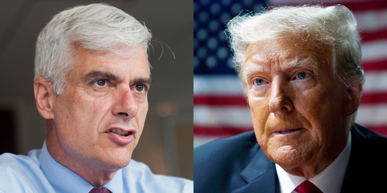 Club for Growth President David McIntosh, and former President Donald Trump.