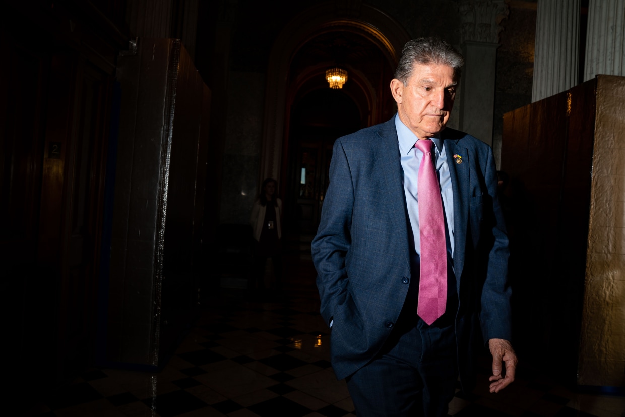 Joe Manchin at the U.S. Capitol
