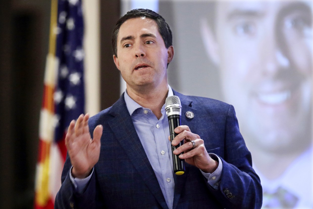 Ohio Secretary of State Frank LaRose in Pickerington, Ohio, on March 24, 2022.
