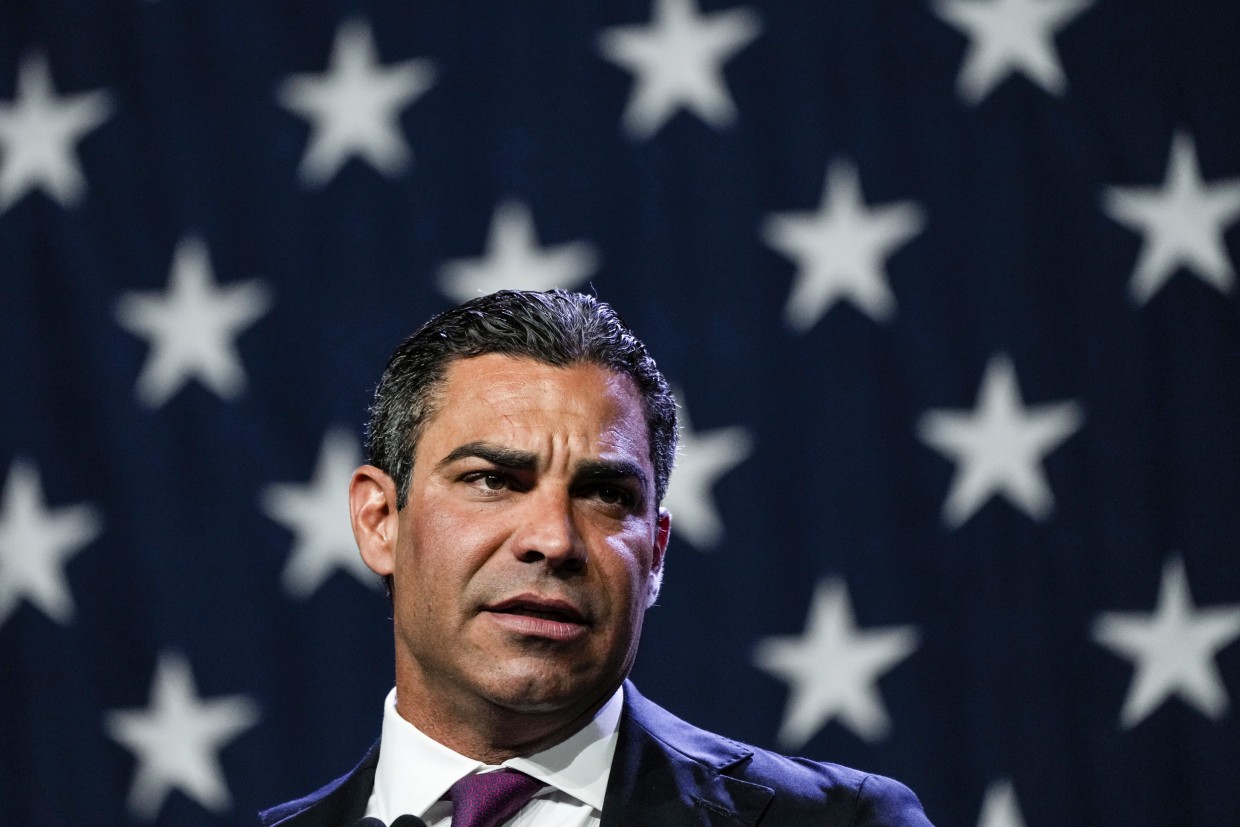 Miami Mayor Francis Suarez in Des Moines, Iowa, on July 28, 2023.