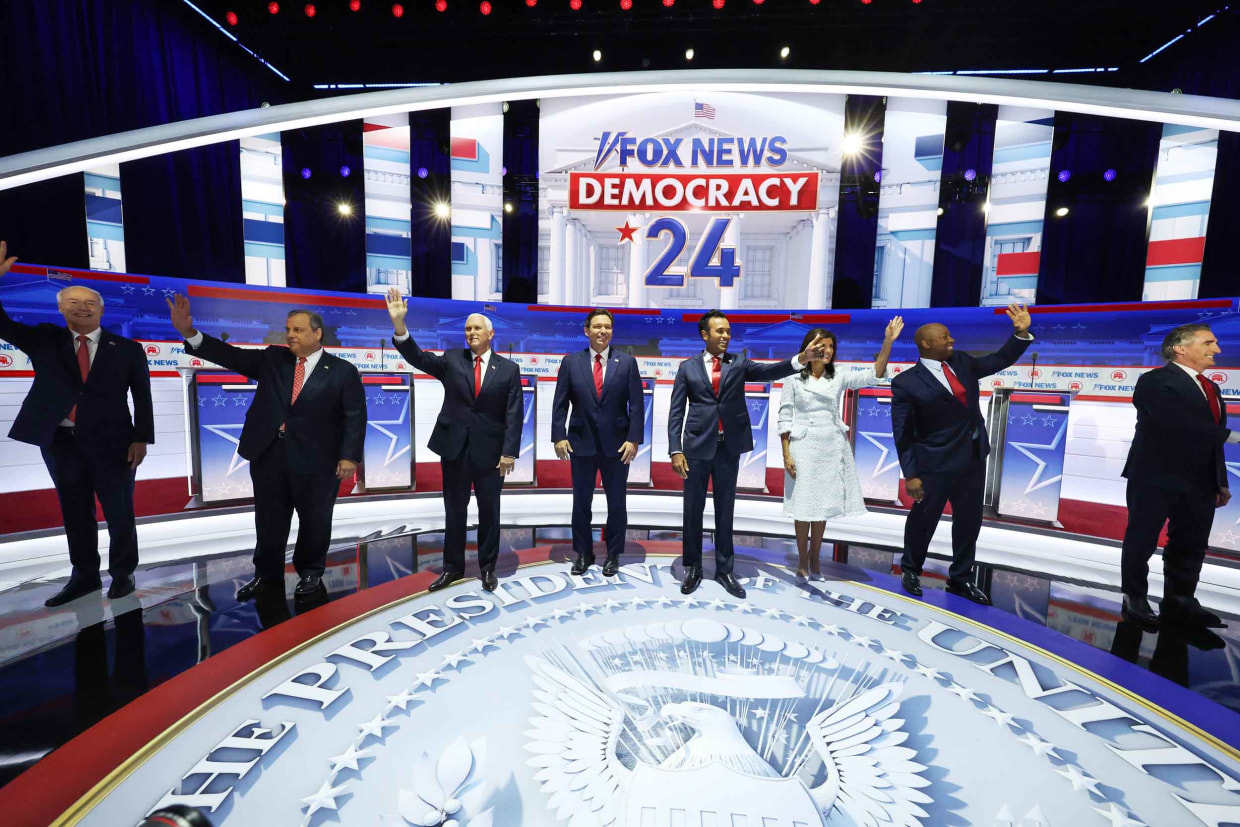 Presidential Hopefuls Square Off In First GOP Debate