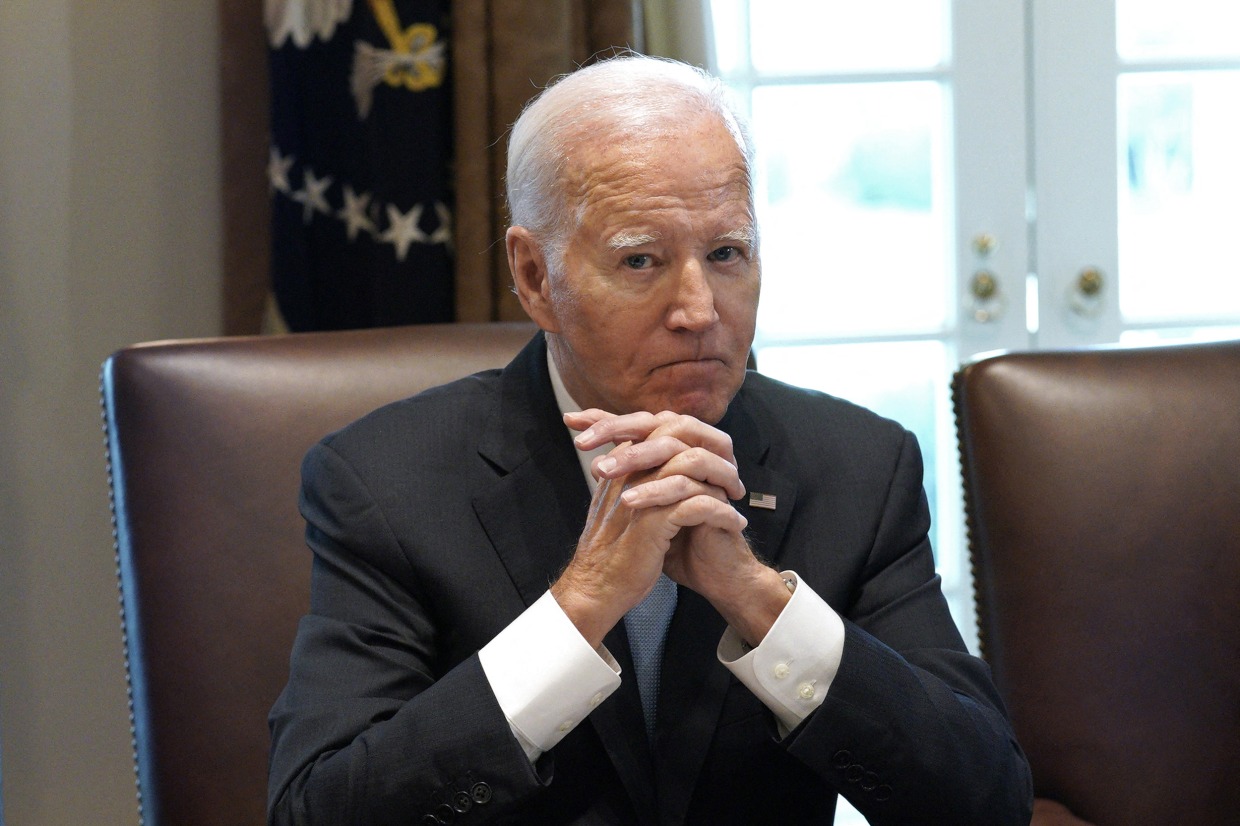 Joe Biden at Cancer Cabinet meeting