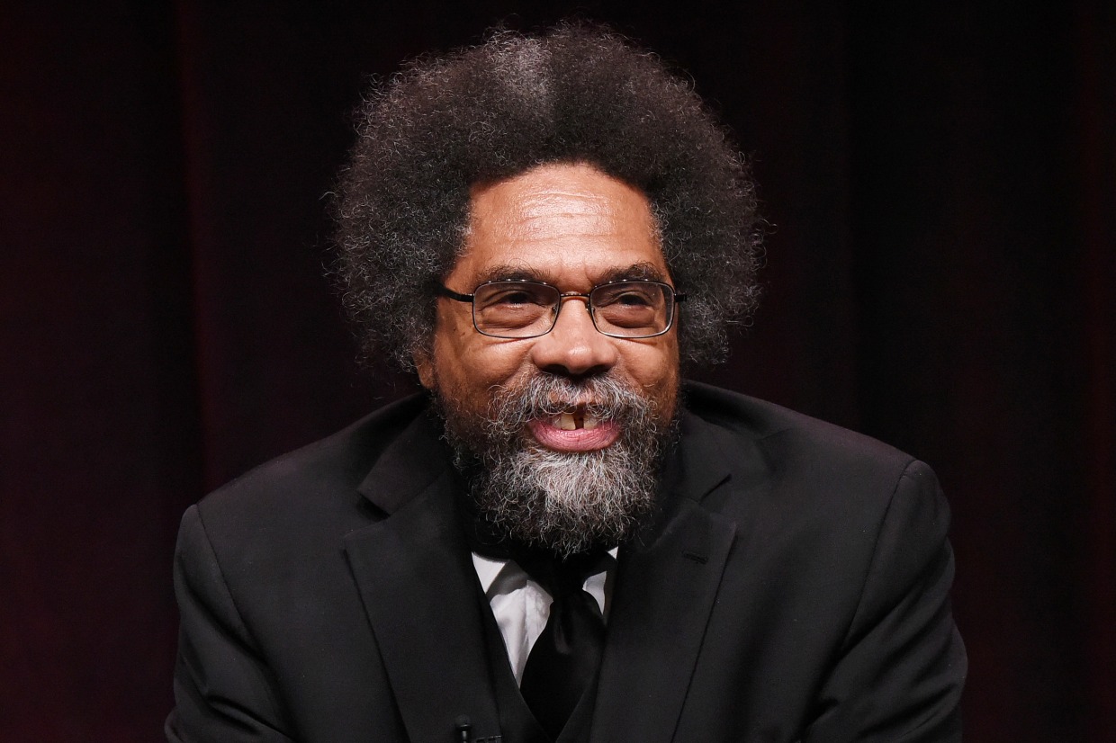 Cornel West smiles