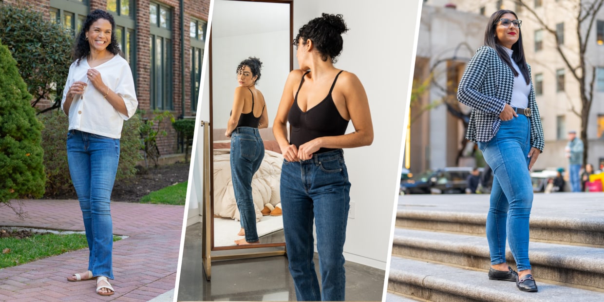 How To Style Straight Leg Jeans for Fall  6 Outfit Ideas for Women Over 40  