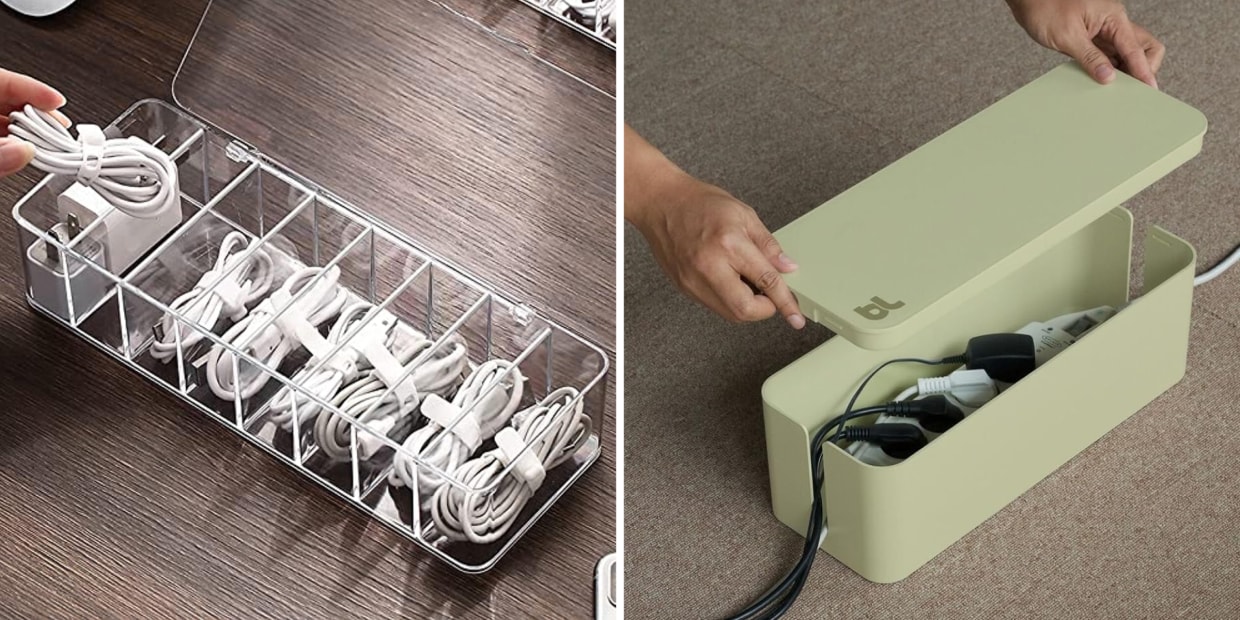 Streaming Device & Cable Organizer Wrap Caddy