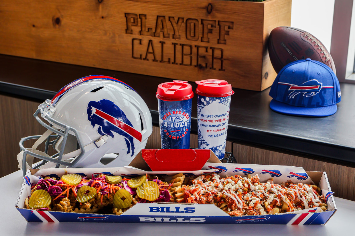 Taylor Swift themed food on the menu at Bills Chiefs playoff game