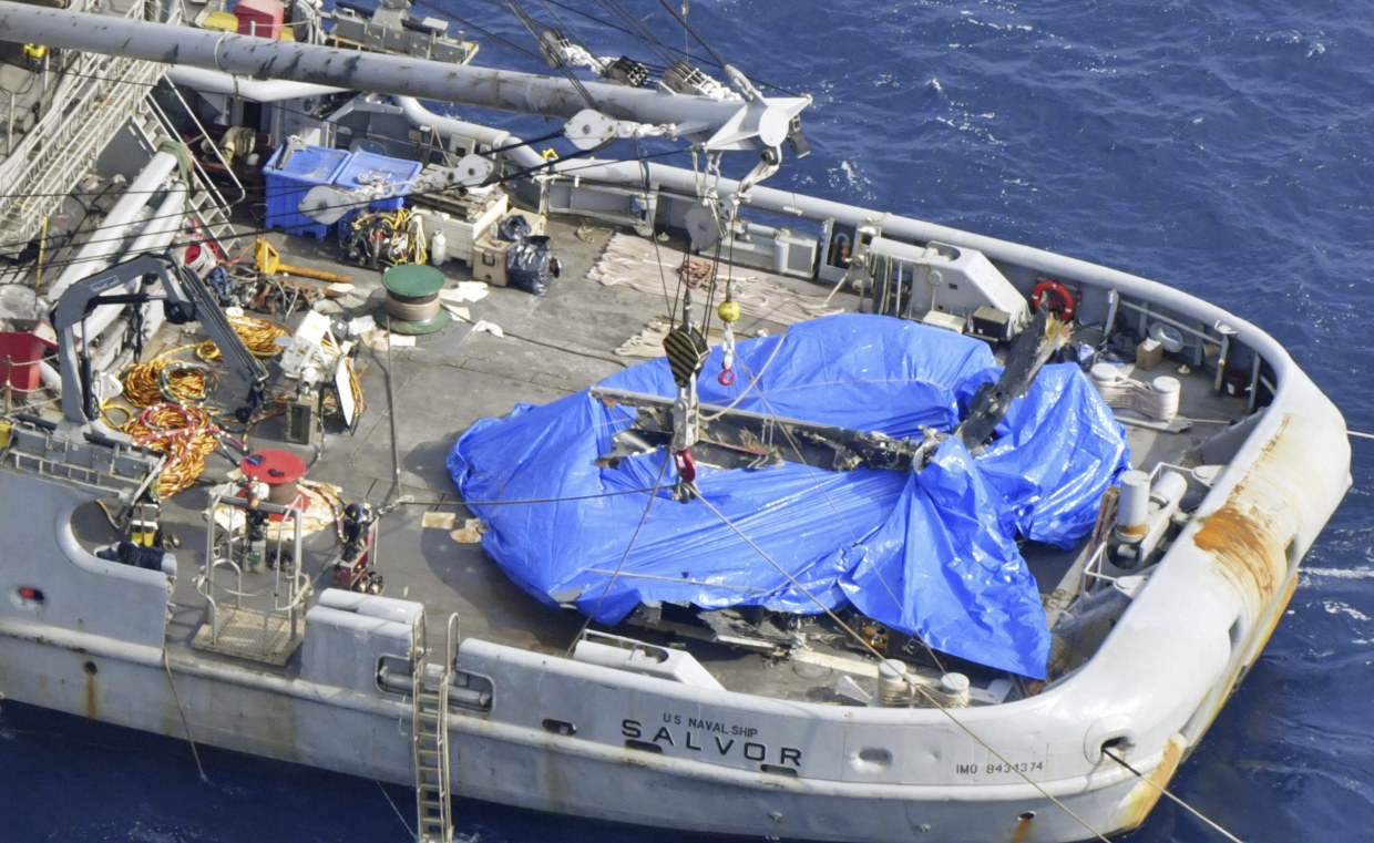 Osprey crash that killed eight off Japan caused by