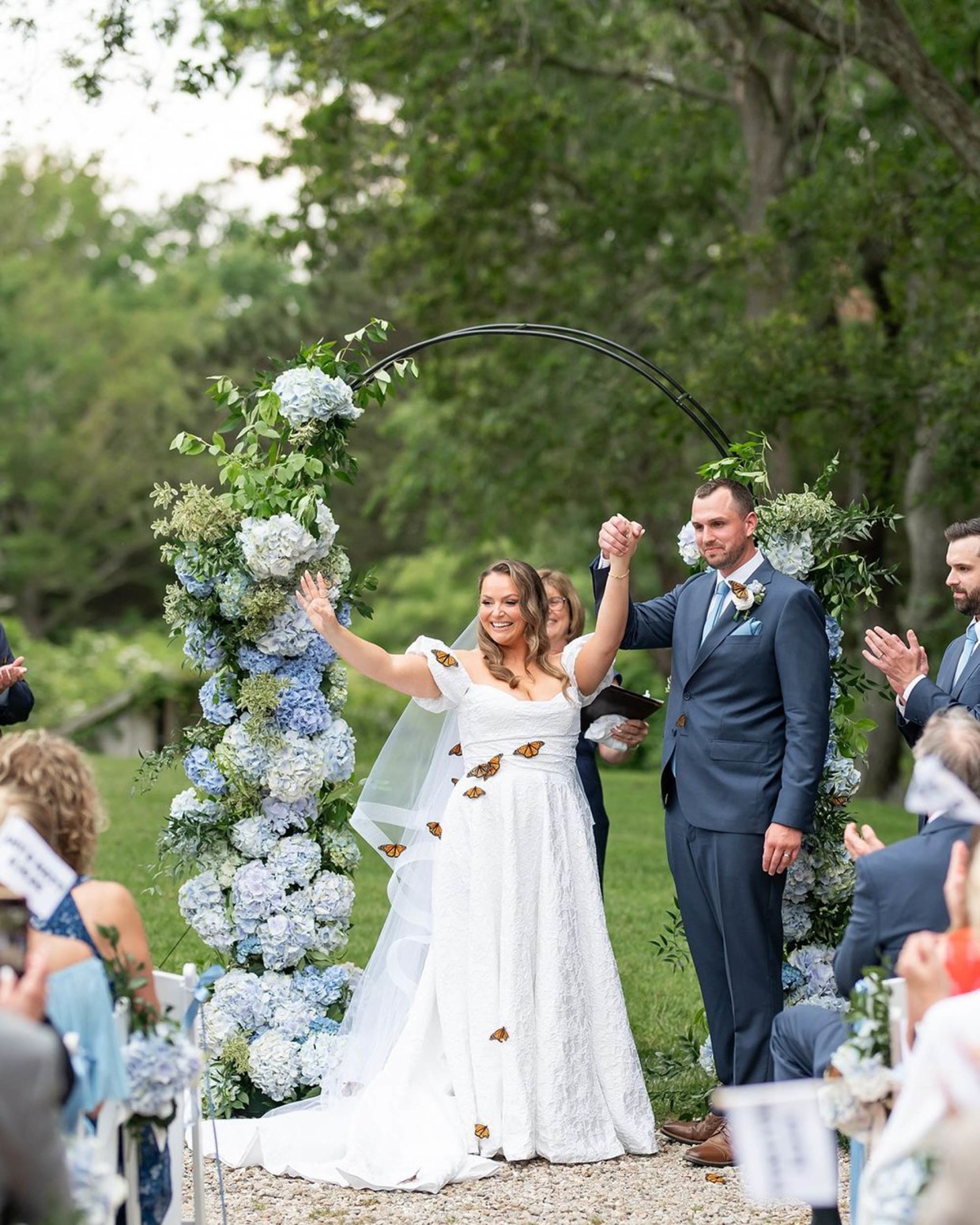 Amy Rose Perry with her husband