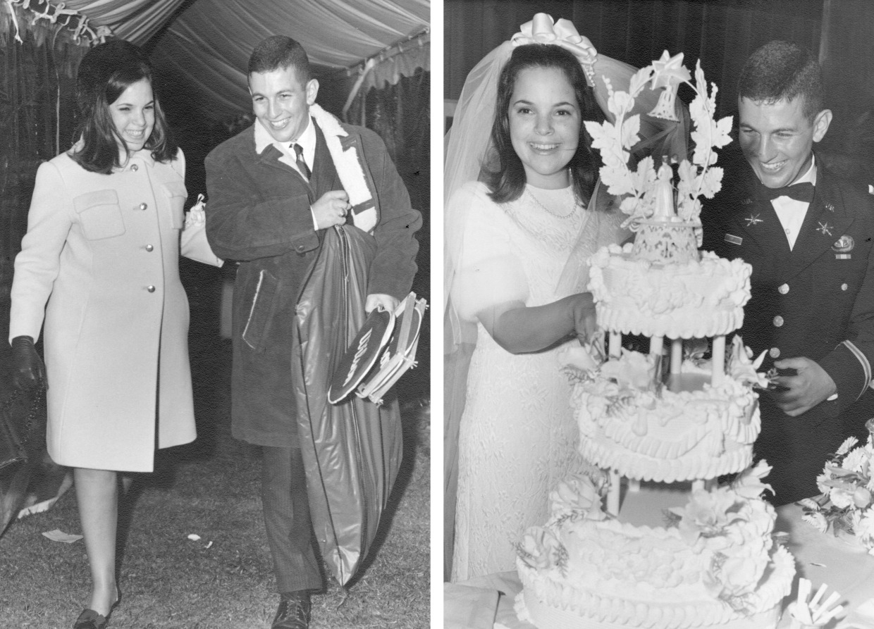 Ina and Jeffrey Garten on the day of their wedding.