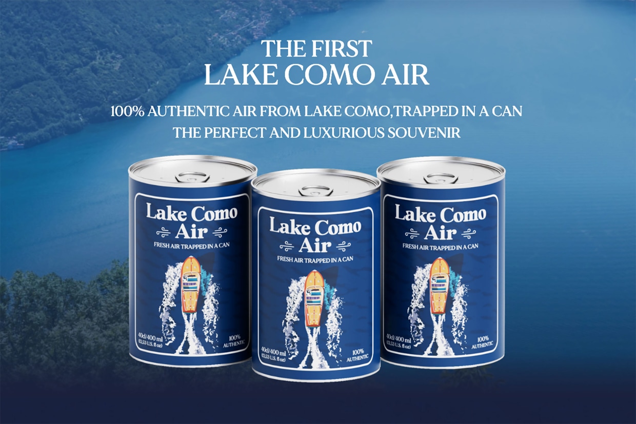 Lake Como in a can? 'Air' from tourist destination on sale for $11 in Italy